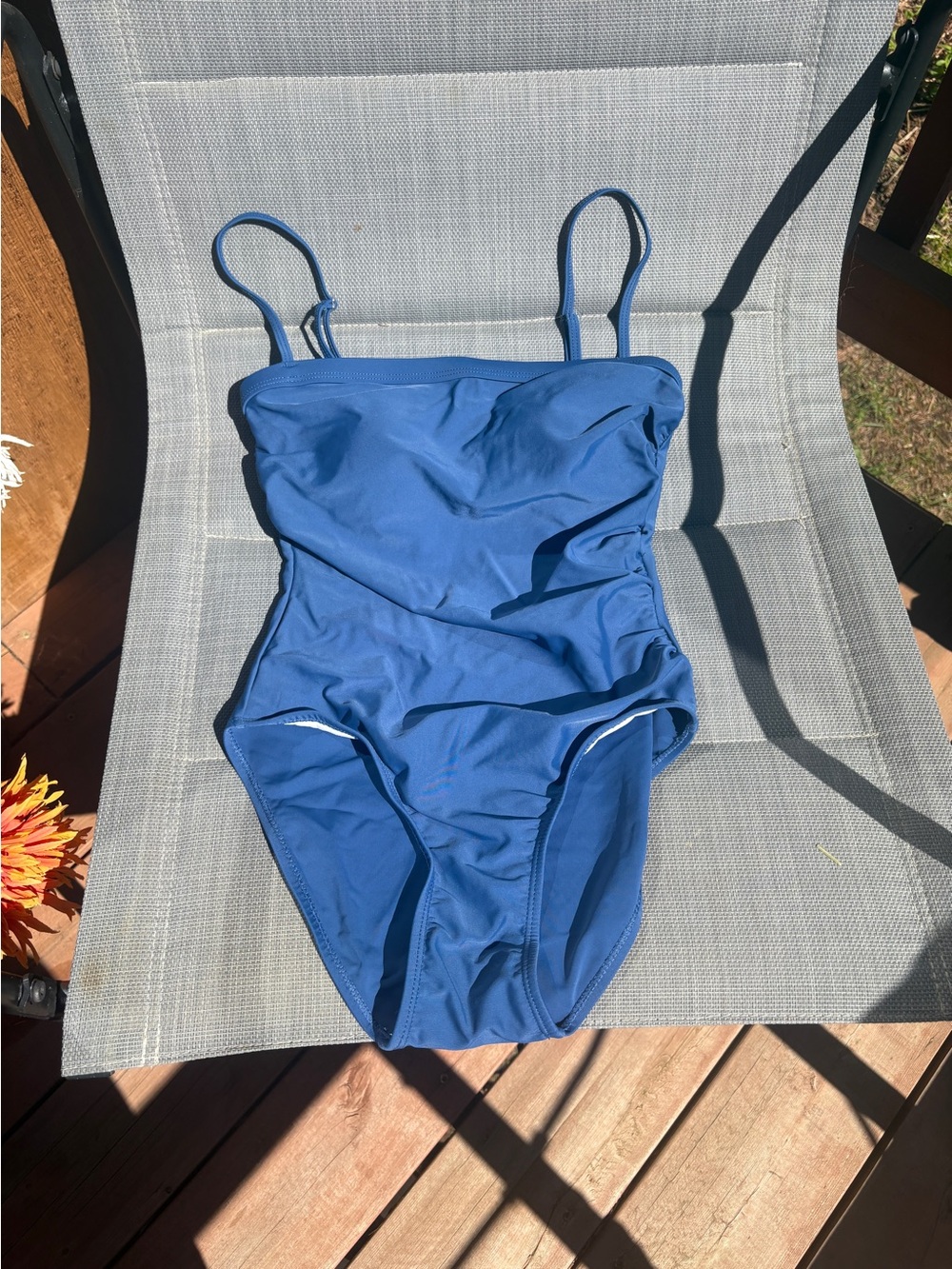 Raya Sun Classic Blue One-Piece Swimsuit Size 6 Womens